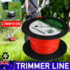 2.7MM X 210M Trimmer Line Round Whipper Snipper Cord Brush Cutter Brushcutter Oz - Picture 1 of 12