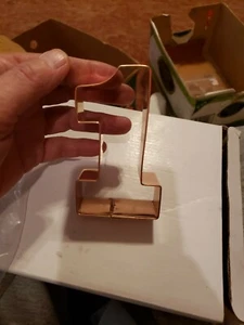 BRAMAN Heavy Copper    Number  1  Cookie Cutter  - Picture 1 of 7