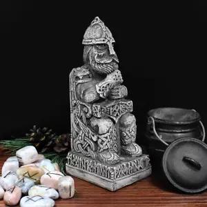 Thor Statue 8" - Dryad Design Figurine - Stone Finish - Norse Heathen Viking God - Picture 1 of 9