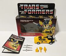Vintage 1984 Transformers G2 Sunstreaker in Original Box Hasbro Takara incomplet