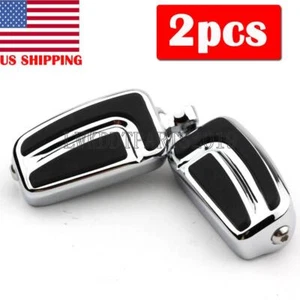 Motorcycle Highway Foot Pegs Footrest For Harley Davidson Touring Male Mount USA - Bild 1 von 5