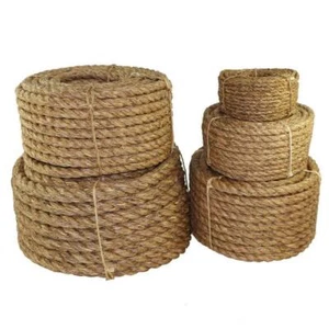 1/4 in. x 200 ft. Twisted Manila 3 Strand Natural Fiber Utility Rope - Picture 1 of 8