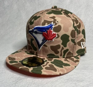 New Era 59Fifty Fitted Hat Toronto Blue Jays Camouflage 1993 World Series Size 7 - Picture 1 of 5