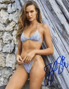JOEPHINE SKRIVER FIRMADO 8x10 FOTO DEPORTE ILUSTRADO TRAJE DE BAÑO RARO BECKETT BAS - Imagen 1 de 2