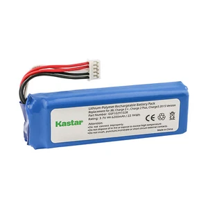 Kastar 3.7V 6200mAh Battery for JBL GSP1029102R MLP912995-2P P763098 Charge 2+ - Picture 1 of 2
