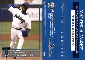 Yadier Alvarez 2018 Grandstand Tulsa Drillers RC Card *AutographDen* FREE SHIP - Picture 1 of 1