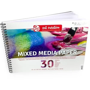 Royal Talens – Art Creation A3 Mixed Media Paper Sketchbook – 30 Sheets – 250gsm - Picture 1 of 4