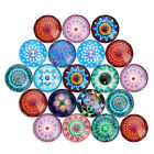 20pcs Glass Ring for Jewelry Making Mosaic Cabochons