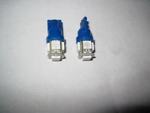 2x T10 168 194 W5W 5 5050-SMD LED Azul Luz Interior - Imagen 1 de 4