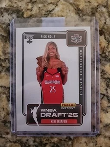 Panini Instant WNBA 2025 Draft #4 Kiki Iriafen Washington Mystics RC Rookie - Imagen 1 de 5