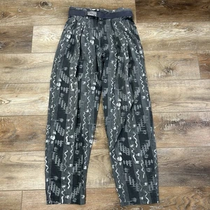 Vintage Jimmy'Z Pants Mens 30 Gray Abstract Graphic 100% Cotton surfer USA 90s - Picture 1 of 11