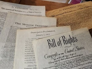 Vintage A Folio of Great American Historic Documents + Lots Of Extras - Picture 1 of 23