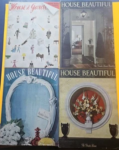 Vintage Lot (4) House Beautiful - House Garden - Bridal Bride - 1936 1938 1939 - Picture 1 of 14