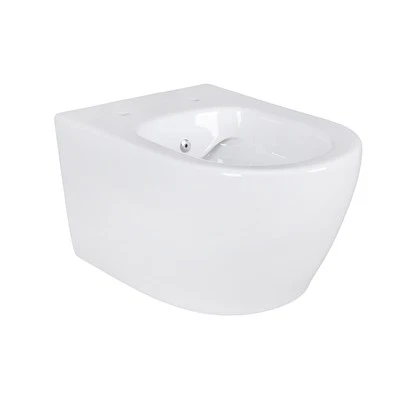 Belvit Spülrandloses Wand Hänge WC mit Taharet/Bidet/Dusch-WC Funktion Weiß - Bild 1 von 4