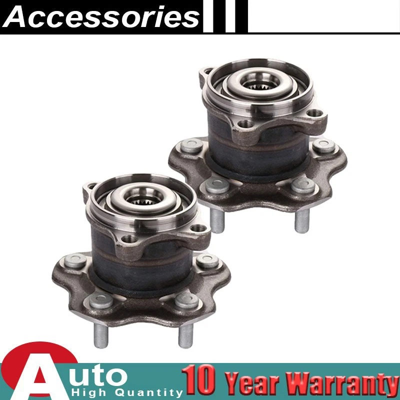 Conjunto de buje de cojinete de rueda trasera AWD par para Nissan Rogue 2011-2014 Juke 2008-13 Foto 1 de 4