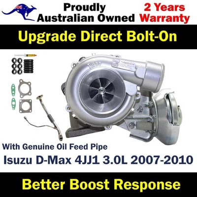 Upgrade Billet Turbo+Oil Feed Pipe For Isuzu D-Max 4JJ1 3.0L 2007-2010 - image 1 of 4
