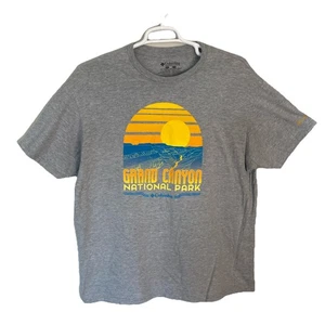 Camiseta Columbia Grand Canyon Gráfica Gris Manga Corta Puesta de Sol Talla Para Hombre 2XL - Imagen 1 de 8