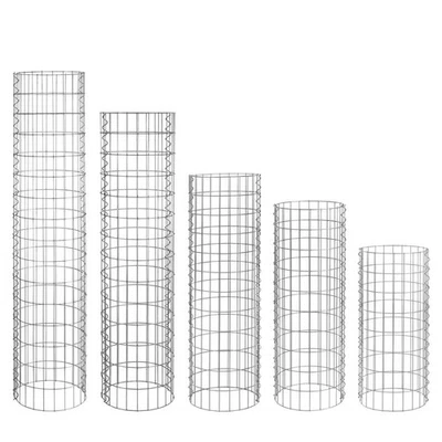 Gabionen Gabionensäule rund Ø35 cm Stein Korb Draht Gitter 1er oder 2er Set Pack - Bild 1 von 4