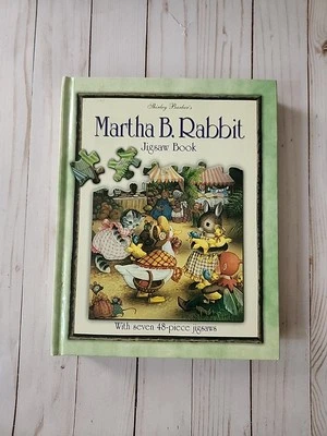 Martha B Rabbit Jigsaw Book Hardcover Shirley Barber - Image 1 of 4
