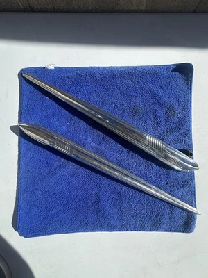 1941 Chevy Master Deluxe Fender Spears (PAIR) | ORIGINAL | USED | LIGHT PITS - Image 1 of 4