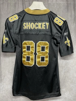 Camiseta deportiva Reebok NFL cosida Jeremy Shockey New Orleans Saints juvenil grande 14-16 Foto 1 de 4