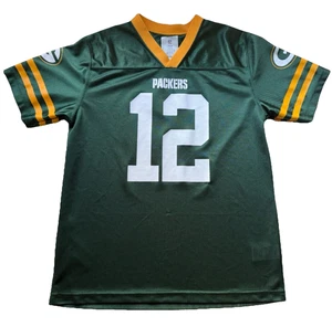Aaron Rodgers Packers Jersey Youth XL Green #12 NFL Team Tee Boys 16/18 Football - Picture 1 of 10