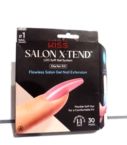 Kiss Salon X-tend LED Soft Gel System Kit - w/ 30 Nails - Picture 1 of 2