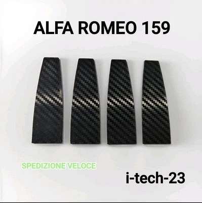 Gommini Inserto Maniglia Alfa Romeo 159 Effetto Carbonio 4PZ.  Codice 71744254 - Immagine 1 di 2