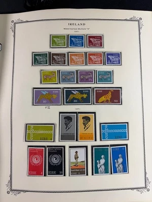 Ireland XF MNH 1971-1975 Issues 123 Stamps 1 Souvenir Sheet 1 Pane SCV $129.15 - Image 1 of 4