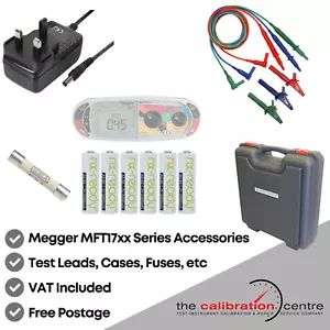 Replacement TEST LEADS & Accessories for MEGGER MFT 1720 & MFT1721 Tester - Picture 1 of 12