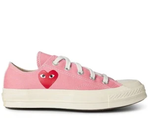 COMME DES GARCONS PLAY x CONVERSE CHUCK 70 OX SNEAKERS WOMEN TRAINERS 168304C - Picture 1 of 5