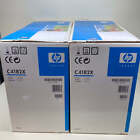 Menge 2 neue HP 82X C4182X schwarze Tintenpatrone Aufkleber auf der Box