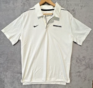 Oregon State Beavers Polo Shirt Mens XL White Nike Dri-Fit On Field - Picture 1 of 6