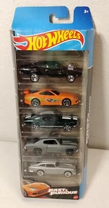 2023 Hot Wheels Fast & Furious 5 Pack Charger, Mustang, Chevelle, Supra, DB5 NEW - Picture 1 of 7