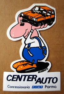 ADESIVO/STICKER/AUFKLEBER "CENTERAUTO - CONCESSIONARIA FIAT - PARMA" - Anni '80 - Picture 1 of 1