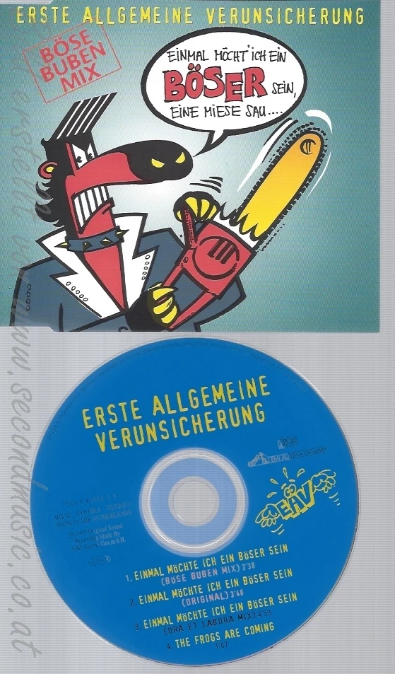 CD--EAV  ERSTE ALLGEMEINE VERUNSICHERUNG -- --- EINMAL MÖCHTE ICH EIN BÖSER SEIN - Bild 1 von 1