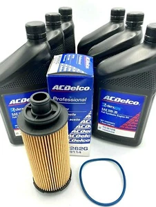 AcDelco dexos2 10-9129 5W-30 Oil Change Kit 2016-22 Colorado/Canyon 2.8L Duramax - Picture 1 of 3