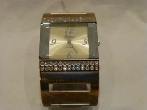 RELOJ GINEBRA PLATINUM CUADRADO ACERO INOXIDABLE JAPÓN MOVIMIENTO BRAZALETE DE DISEÑO - Imagen 1 de 12