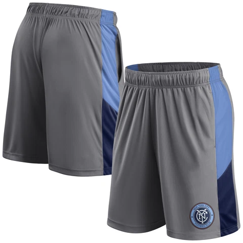 Men's Fanatics Branded Gray New York City FC Team Shorts Cover