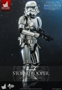 Hot Toys Star Wars Stormtrooper (versión cromada) MMS615 nunca abierto con remitente - Imagen 1 de 2