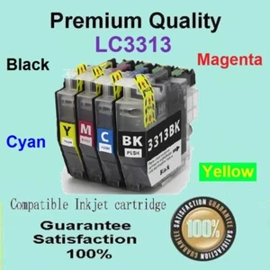 10 x LC3313 LC-3313 B/C/M/Y Ink Cartridge Compatible with Brother MFC J491DW - Picture 1 of 1