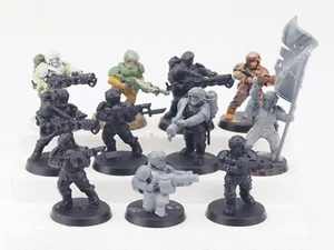 GW 40K GUARDIA IMPERIAL INFANTERÍA CADIAN X 11. PIEZA PINTADA. VERDE 311 - Imagen 1 de 5