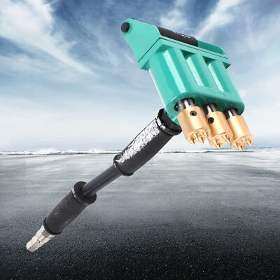 Rana de aire 3 cabezales para hormigón neumático pavimento puente cincel portátil Foto 1 de 4