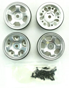 KYX Axial SCX24 Aluminum 5 Spoke Beadlock Wheel Set - Picture 1 of 1