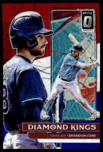 2022 DONRUSS DIAMOND KINGS RED /199 Brandon Lowe Tampa Bay Rays #1 - Picture 1 of 2