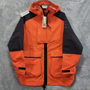 Adidas Terrex Xploric Rain.RDY City Jacket HG8573 Orange Black Mens Sz Small NWT - Picture 1 of 9