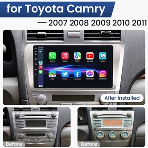 For Toyota Camry 2007-2011 Wireless Apple Carplay Car Radio Head Unit Navigation - Picture 1 of 12
