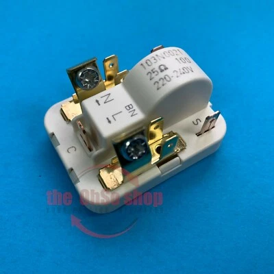 103N0021 Compressor Start Relay for Fridge Freezer with Danfoss Motors - Image 1 of 3