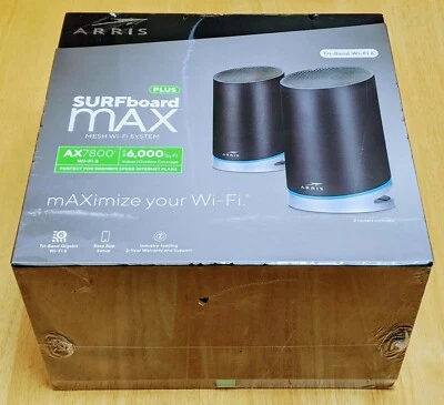 NEW ARRIS SURFboard MAX Plus Mesh AX7800 Wi-Fi 6 AX Router System FAST SHIPPING! - Image 1 of 2