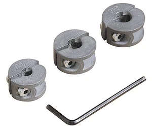 Set of 3 DRILL BIT DEPTH STOPS by Wolfcraft 6mm 8mm 10mm - Picture 1 of 1